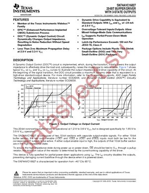 SN74AVC16827DGVR datasheet  